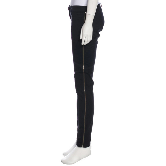 Mason Low-Rise Skinny Pants with Zipper Side Seams - Picture 1 of 5
